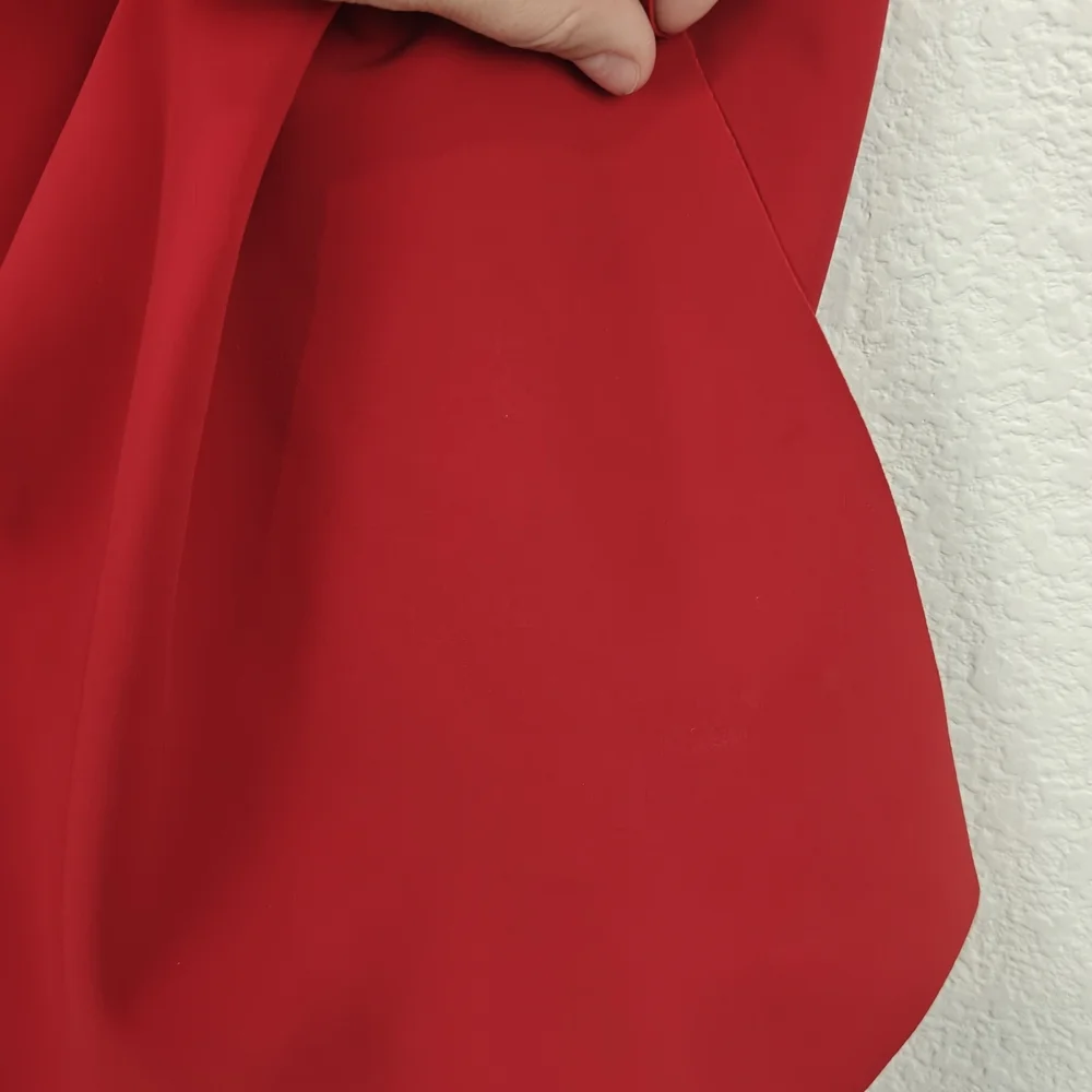Chiara Boni La Petite RobeTrina Ruffle Sheath 3/4 Sleeve Dress Sz 8 - Picture 11 of 16
